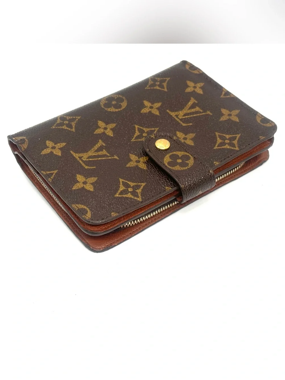 Authentic Louis Vuitton Monogram Papier wallet passport holder good condition